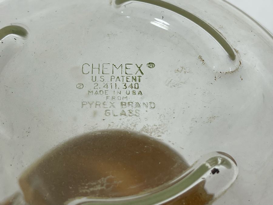 Chemex Pyrex Brand Glass Pitcher Beaker With Wooden Grip 8H [Photo 4]