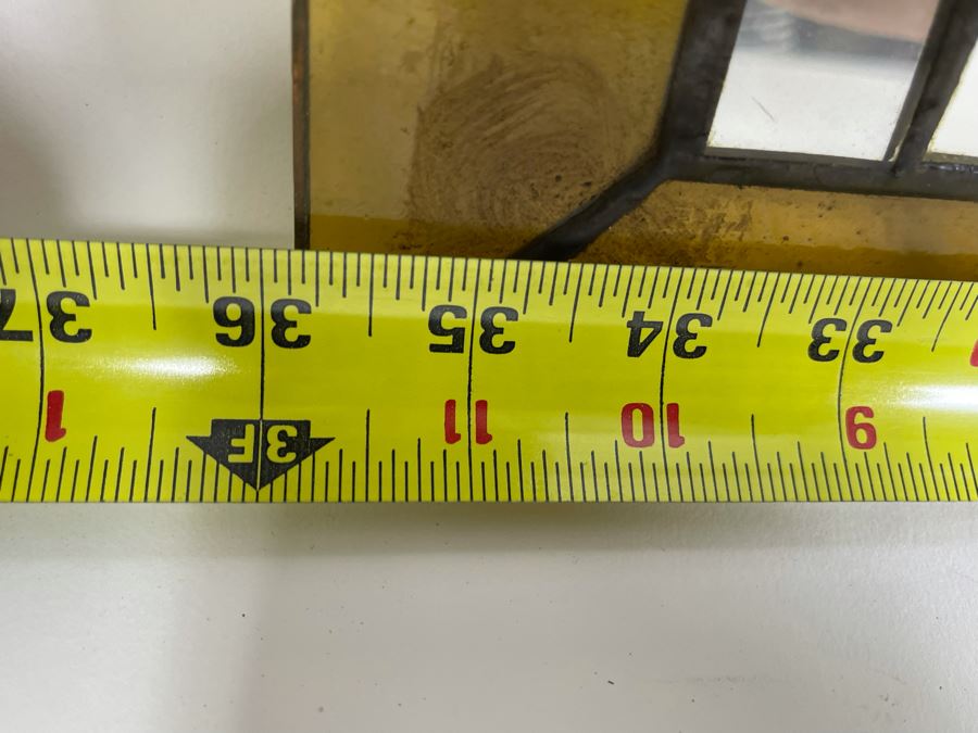 Vintage Stained Glass From Littlefield's Restaurant In The Spreckels Building San Diego 36W X 23.5H (See Photos For Minor Issues) [Photo 7]