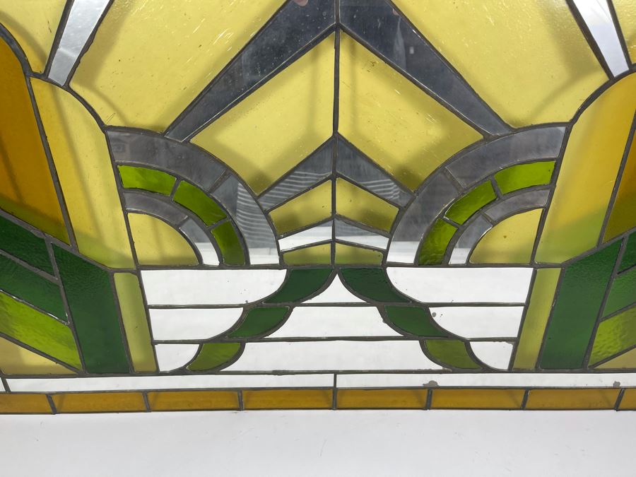 Vintage Stained Glass From Littlefield's Restaurant In The Spreckels Building San Diego 36W X 23.5H [Photo 6]