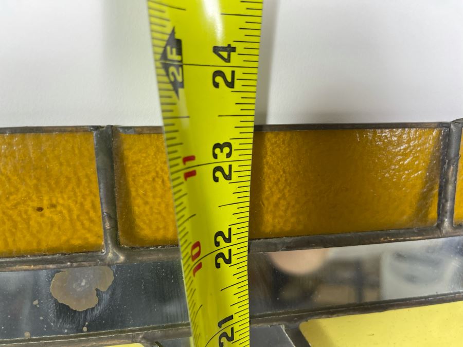 Vintage Stained Glass From Littlefield's Restaurant In The Spreckels Building San Diego 36W X 23.5H [Photo 9]