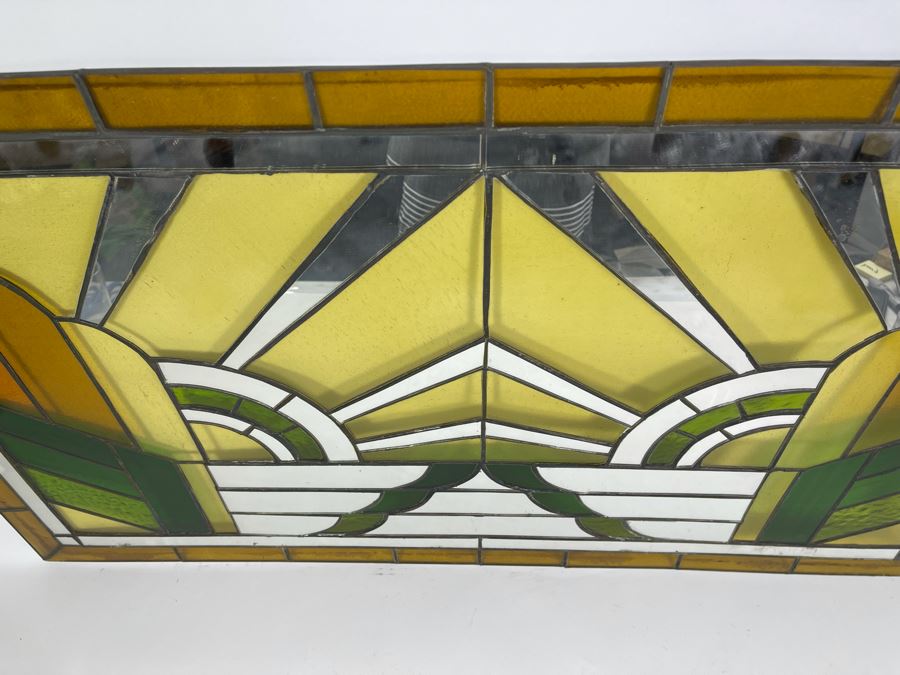 Vintage Stained Glass From Littlefield's Restaurant In The Spreckels Building San Diego 40W X 23.5H [Photo 3]