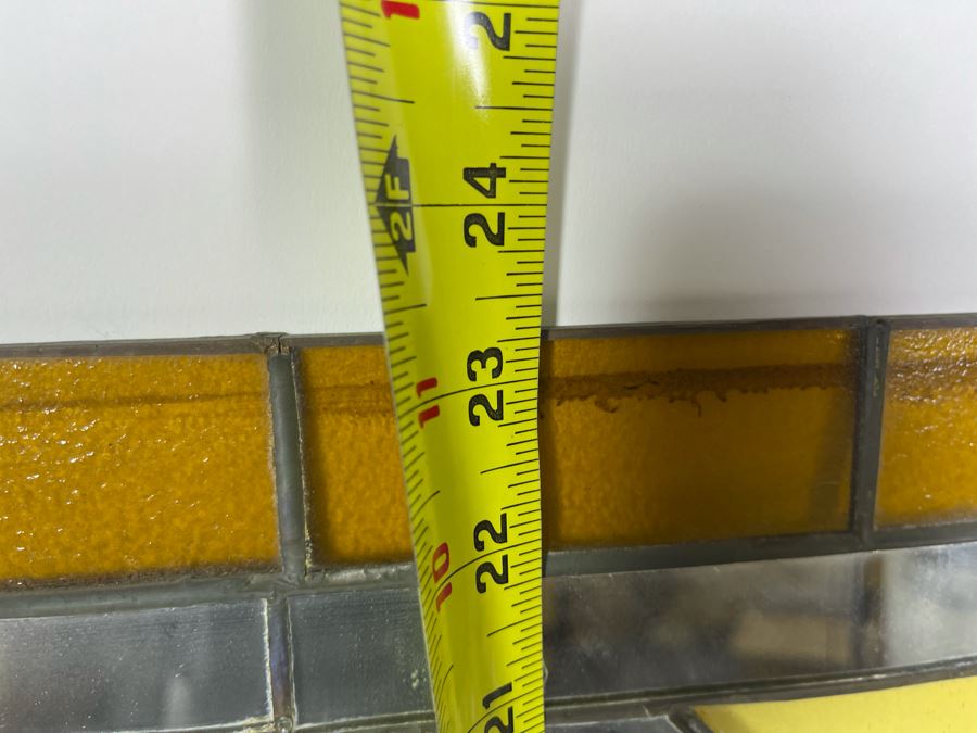 Vintage Stained Glass From Littlefield's Restaurant In The Spreckels Building San Diego 40W X 23.5H [Photo 7]