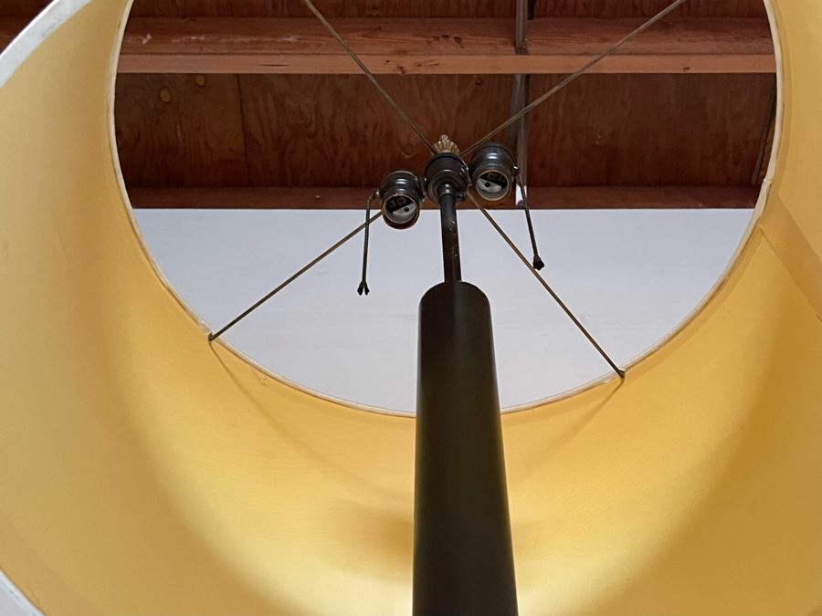 Vintage Impressive Japanese Champleve Bronze Torchiere Floor Lamp Featuring Elephants And Foo Dogs 68H X 24R (Needs Rewiring) - See Photos [Photo 18]