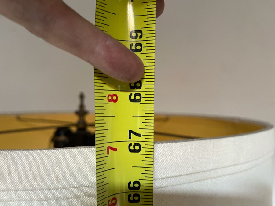 Vintage Impressive Japanese Champleve Bronze Torchiere Floor Lamp Featuring Elephants And Foo Dogs 68H X 24R (Needs Rewiring) - See Photos [Photo 22]