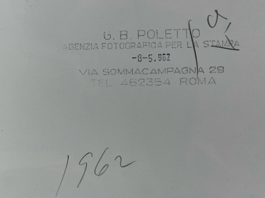 1962 Photo By Giovanni Battista Poletto - Rome, Italy - Co-stars Of Luchino Visconti Film The Leopard (Il Gattopardo) : Burt Lancaster, Claudia Cardinale, Alain Delon, Paolo Stoppa (Photographer G.B. Poletto) 9.5 X 7.25 [Photo 7]