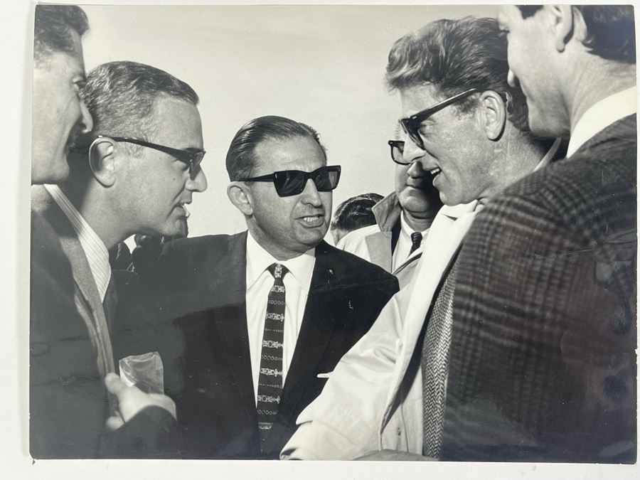 1962 Photo By Giovanni Battista Poletto - Rome, Italy - Co-stars Of Luchino Visconti Film The Leopard (Il Gattopardo) : Burt Lancaster (Photographer G.B. Poletto) 9.5 X 7.25 [Photo 2]