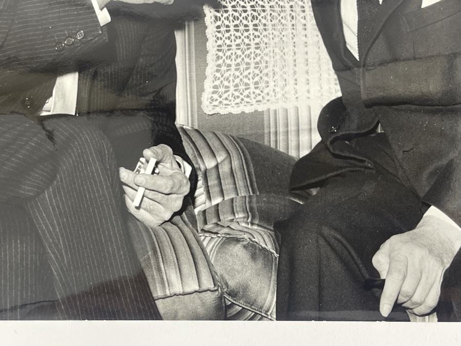 1962 Photo By Giovanni Battista Poletto - Rome, Italy - Co-stars Of Luchino Visconti Film The Leopard (Il Gattopardo) : Burt Lancaster With Luchino Visconti (Photographer G.B. Poletto) 9.5 X 7.25 [Photo 4]