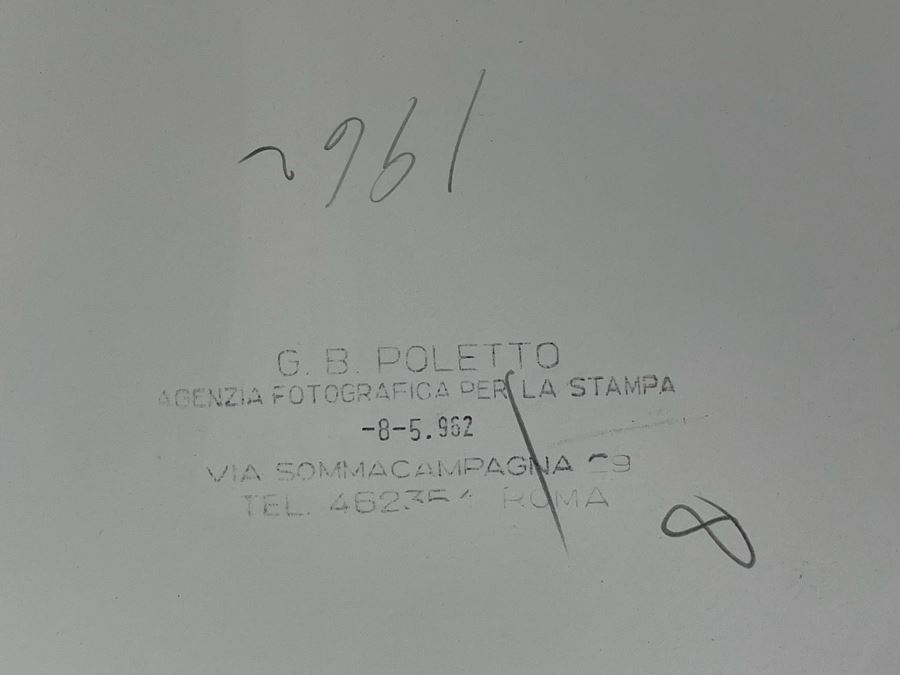 1962 Photo By Giovanni Battista Poletto - Rome, Italy - Co-stars Of Luchino Visconti Film The Leopard (Il Gattopardo) : Burt Lancaster, Claudia Cardinale, Alain Delon, Paolo Stoppa (Photographer G.B. Poletto) 9.5 X 7.25 [Photo 6]