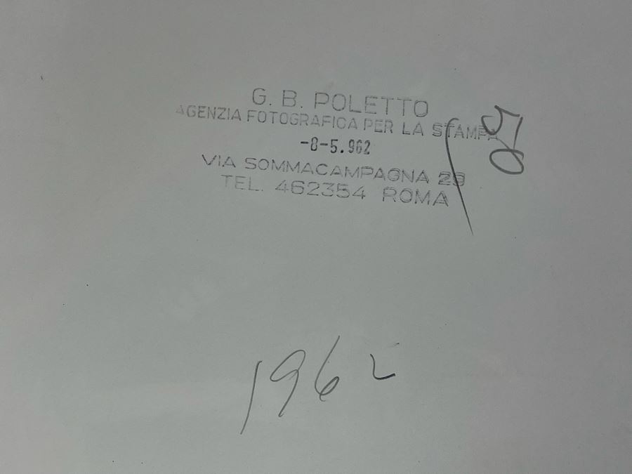 1962 Photo By Giovanni Battista Poletto - Rome, Italy - Co-stars Of Luchino Visconti Film The Leopard (Il Gattopardo) : Burt Lancaster, Claudia Cardinale, Alain Delon, Paolo Stoppa (Photographer G.B. Poletto) 9.5 X 7.25 [Photo 7]