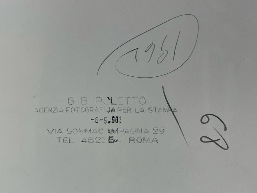 1962 Photo By Giovanni Battista Poletto - Rome, Italy - Co-stars Of Luchino Visconti Film The Leopard (Il Gattopardo) : Burt Lancaster, Claudia Cardinale, Alain Delon (Photographer G.B. Poletto) 9.5 X 7.25 [Photo 6]