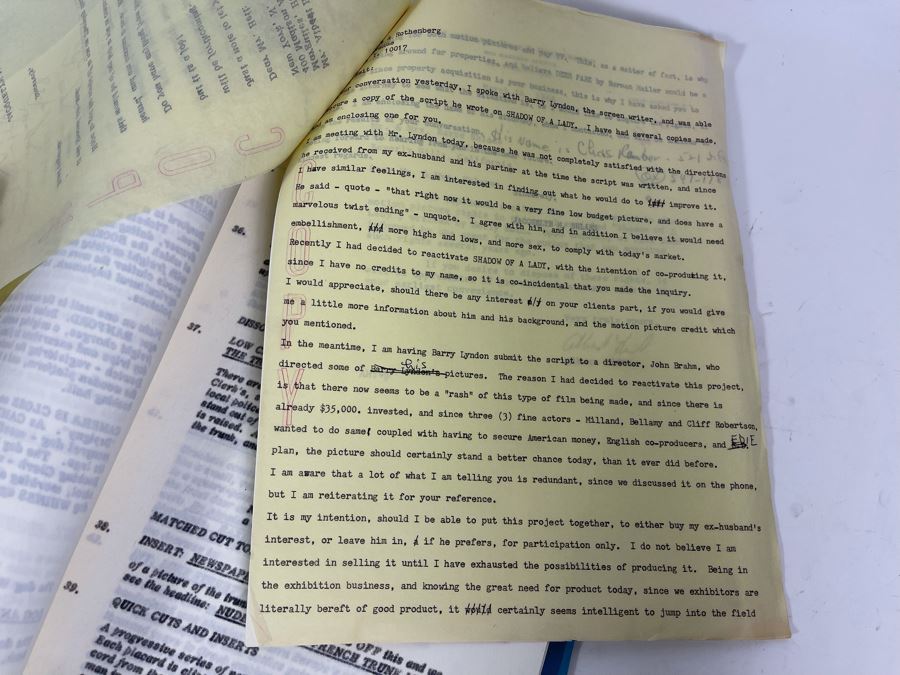 Three Scripts Of Shadow Of A Lady By Barre Lyndon Based On Book By Holly Roth [Photo 12]