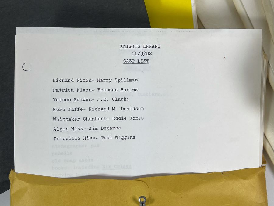 Collection Of Ten Scripts Of Knights Errant: A Play In Two Acts By John Hunt Based On Richard Nixon [Photo 4]