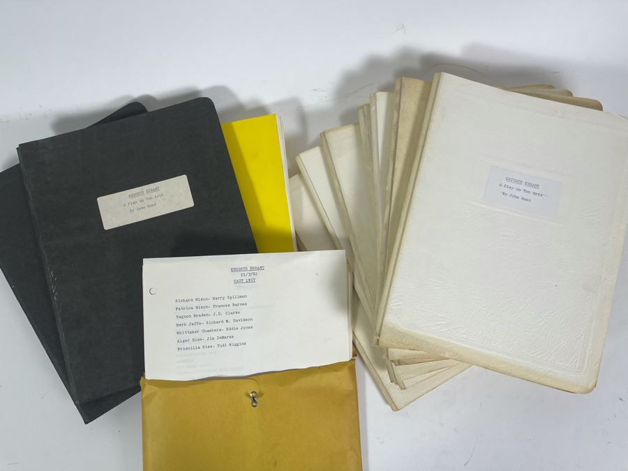 Collection Of Ten Scripts Of Knights Errant: A Play In Two Acts By John Hunt Based On Richard Nixon [Photo 2]