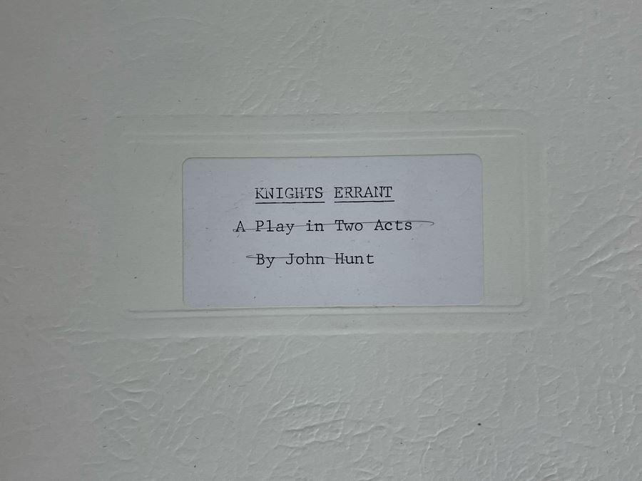 Collection Of Ten Scripts Of Knights Errant: A Play In Two Acts By John Hunt Based On Richard Nixon [Photo 3]