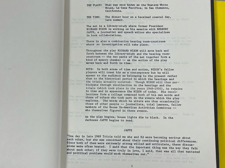 Collection Of Ten Scripts Of Knights Errant: A Play In Two Acts By John Hunt Based On Richard Nixon [Photo 8]