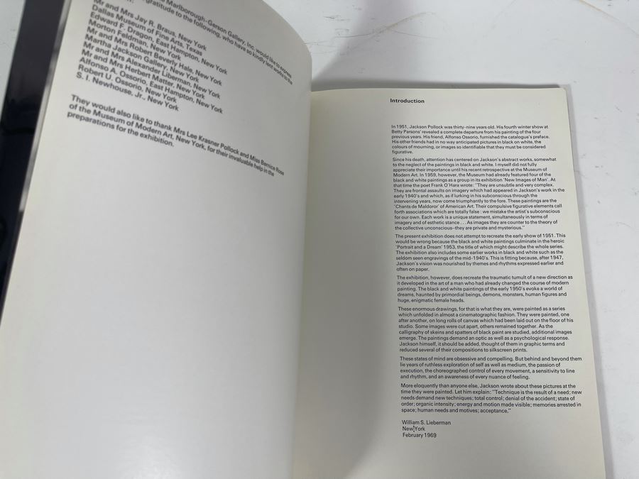 Jackson Pollock: Black And White 1969 Artist Book Marlborough-Gerson Gallery Inc [Photo 3]