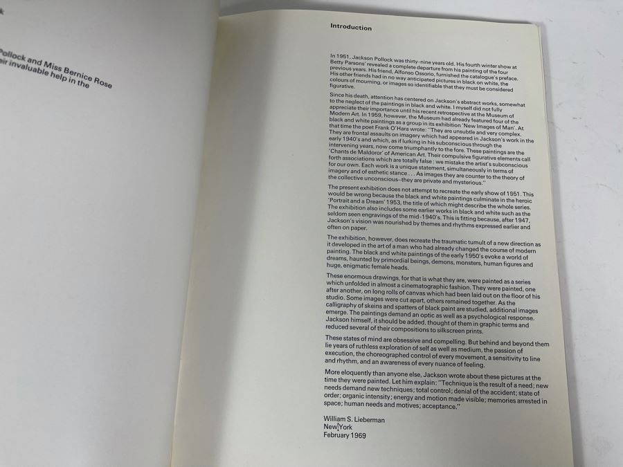 Jackson Pollock: Black And White 1969 Artist Book Marlborough-Gerson Gallery Inc [Photo 4]
