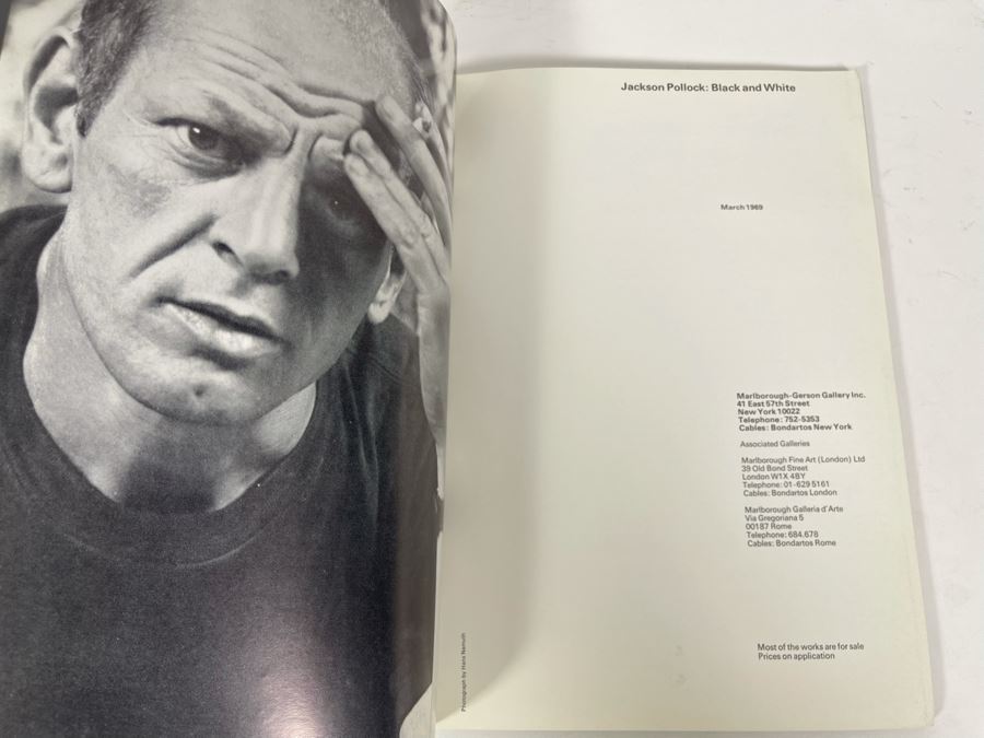 Jackson Pollock: Black And White 1969 Artist Book Marlborough-Gerson Gallery Inc [Photo 2]