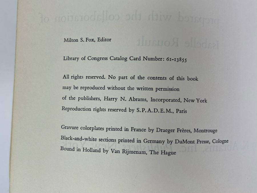 Georges Rouault Art Book By Pierre Courthion [Photo 4]