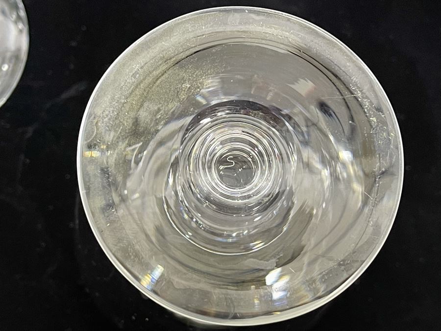 Eight Steuben Glass Water Goblets Stemware 5.25H 6268 Retails $879 [Photo 10]