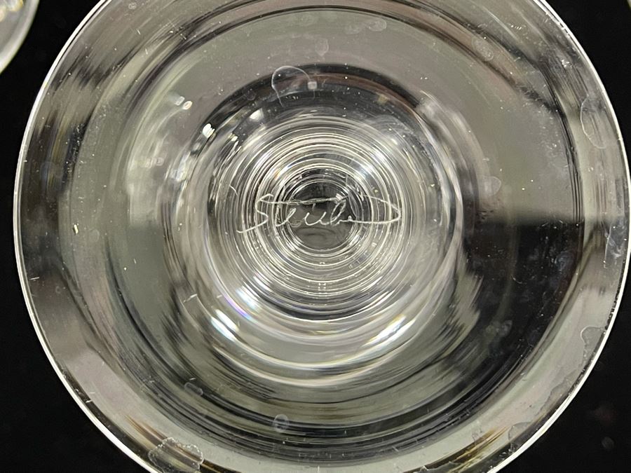Ten Steuben Glass Claret Wine Glasses Stemware 4 5/8 6268 Retails $849 [Photo 7]