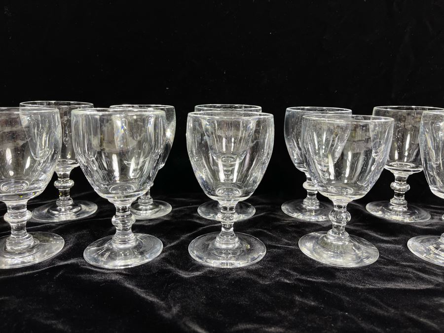 Ten Steuben Glass Claret Wine Glasses Stemware 4 5/8 6268 Retails $849 [Photo 4]