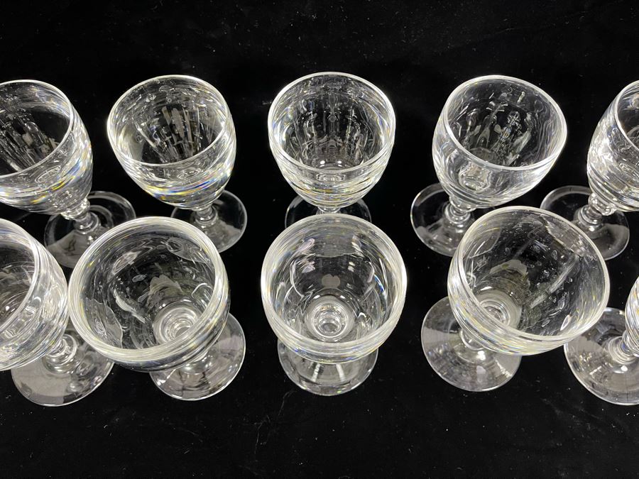 Ten Steuben Glass Claret Wine Glasses Stemware 4 5/8 6268 Retails $849 [Photo 10]