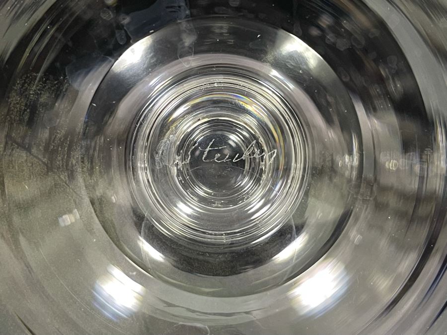 Eight Steuben Glass Champagne / Tall Sherbert Glasses Stemware 3 3/4 6268 [Photo 9]