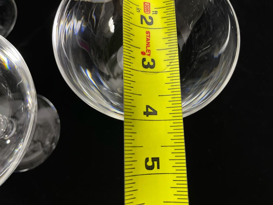 Eight Steuben Glass Champagne / Tall Sherbert Glasses Stemware 3 3/4 6268 [Photo 11]