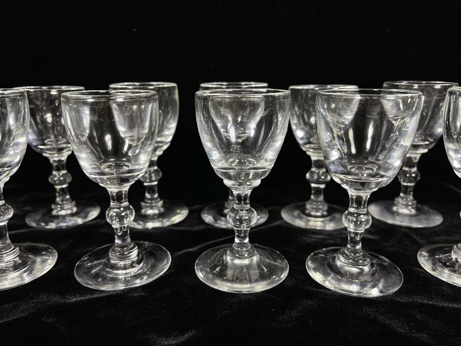 Ten Steuben Glass Cordial Glasses Stemware 3 1/2 6268 [Photo 5]