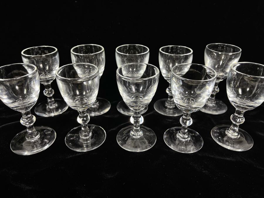 Ten Steuben Glass Cordial Glasses Stemware 3 1/2 6268 [Photo 7]
