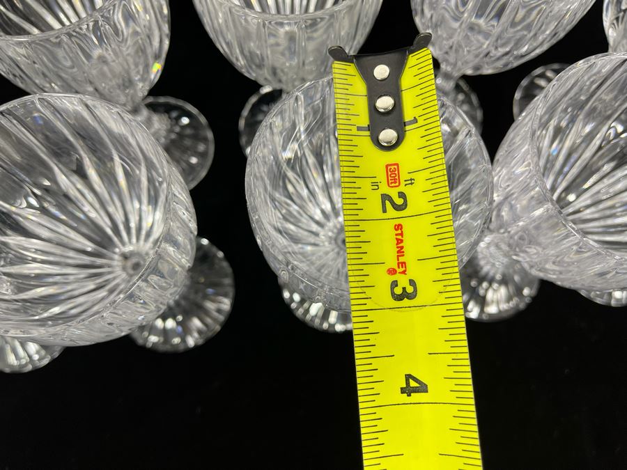 Twelve Baccarat Style Wine Glasses (Believed To Be Mikasa Park Lane) 6 3/8H [Photo 12]
