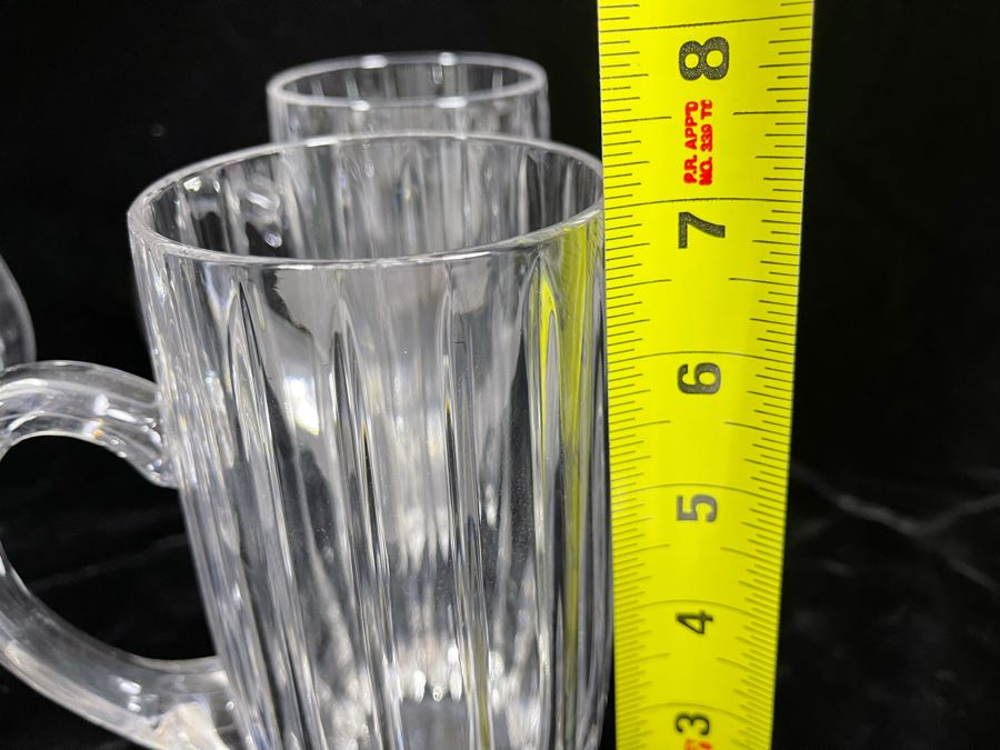 Four Baccarat Style Beer Stein Glasses (Believed To Be Mikasa Park Lane) 7H [Photo 4]