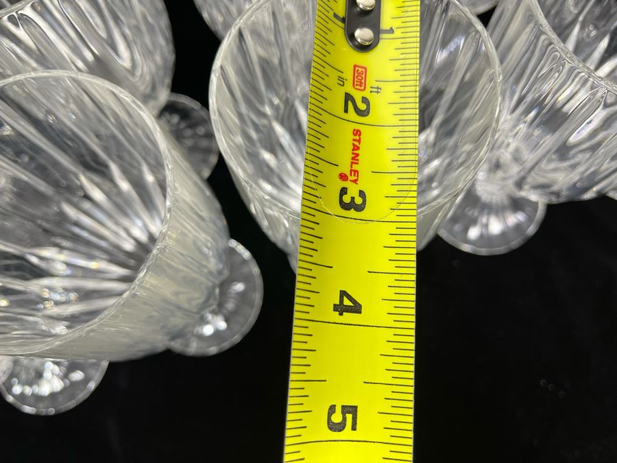 Twelve Baccarat Style Ice Tea Glasses (Believed To Be Mikasa Park Lane) 7 1/4H [Photo 11]