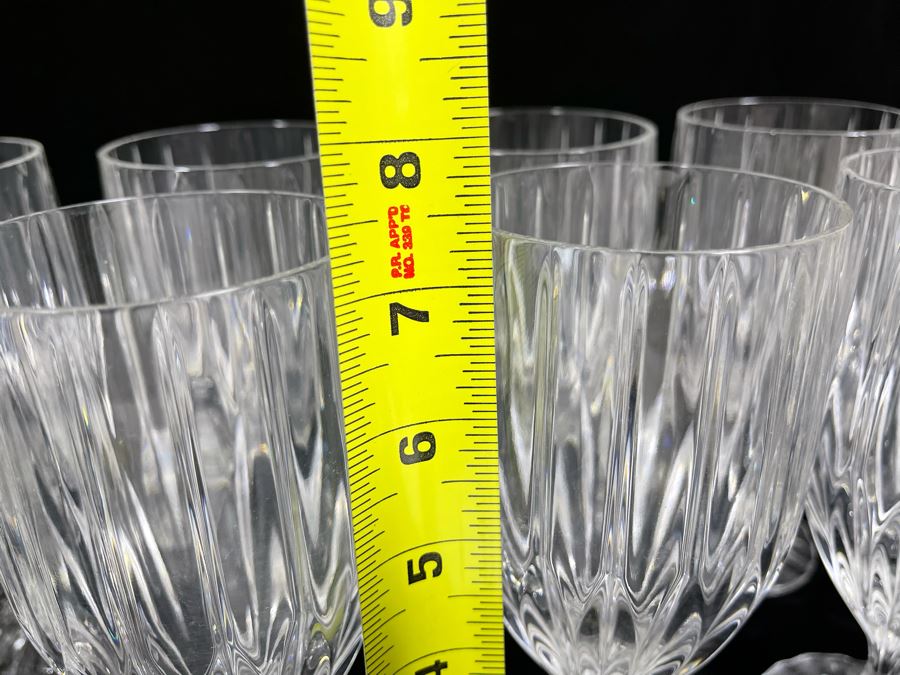 Twelve Baccarat Style Ice Tea Glasses (Believed To Be Mikasa Park Lane) 7 1/4H [Photo 10]