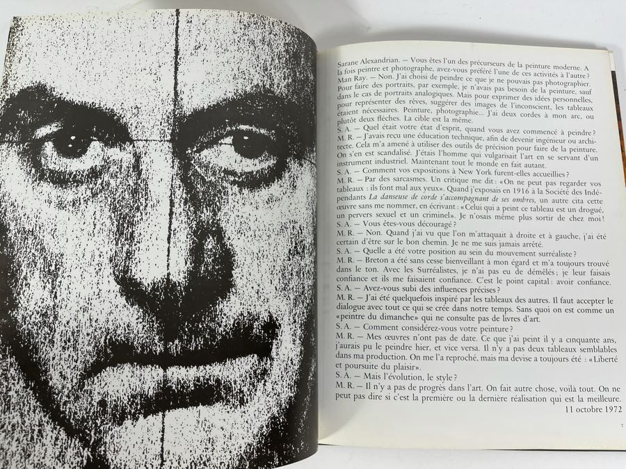 1973 Man Ray Artist Book Filipacchi In French [Photo 6]