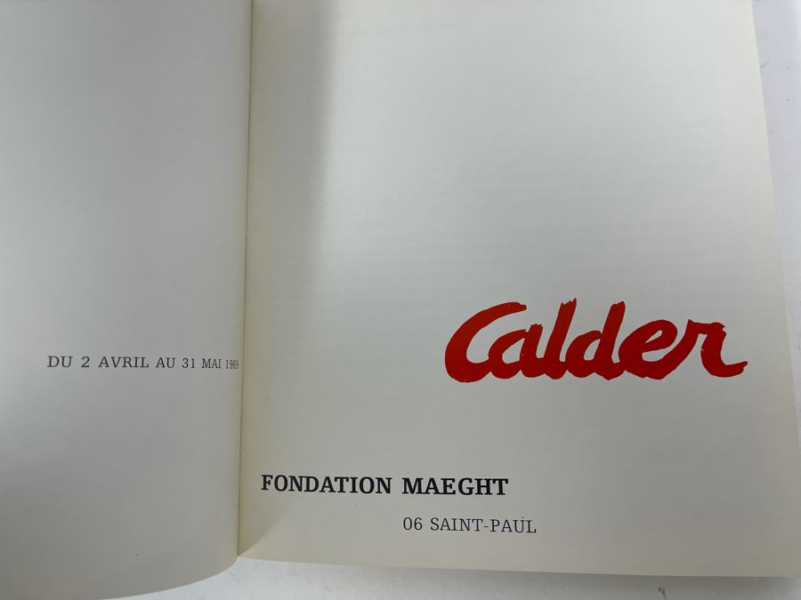 Calder Book By Fondation Maeght 1969 [Photo 4]