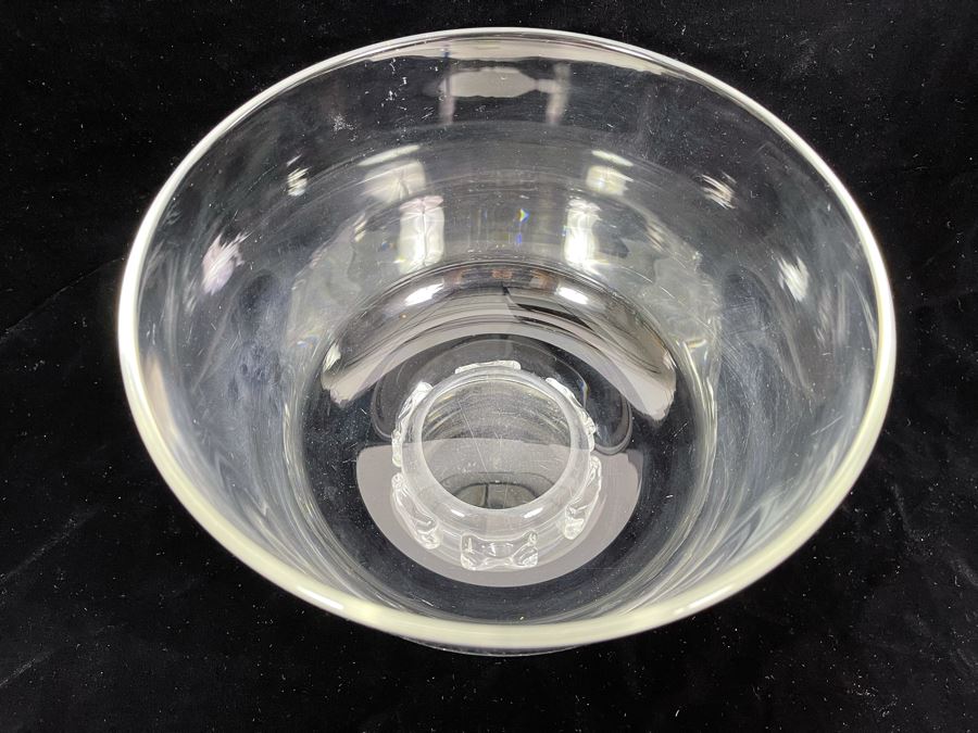 Large Steuben Glass Centerpiece Footed Bowl 9w X 7 1 4h