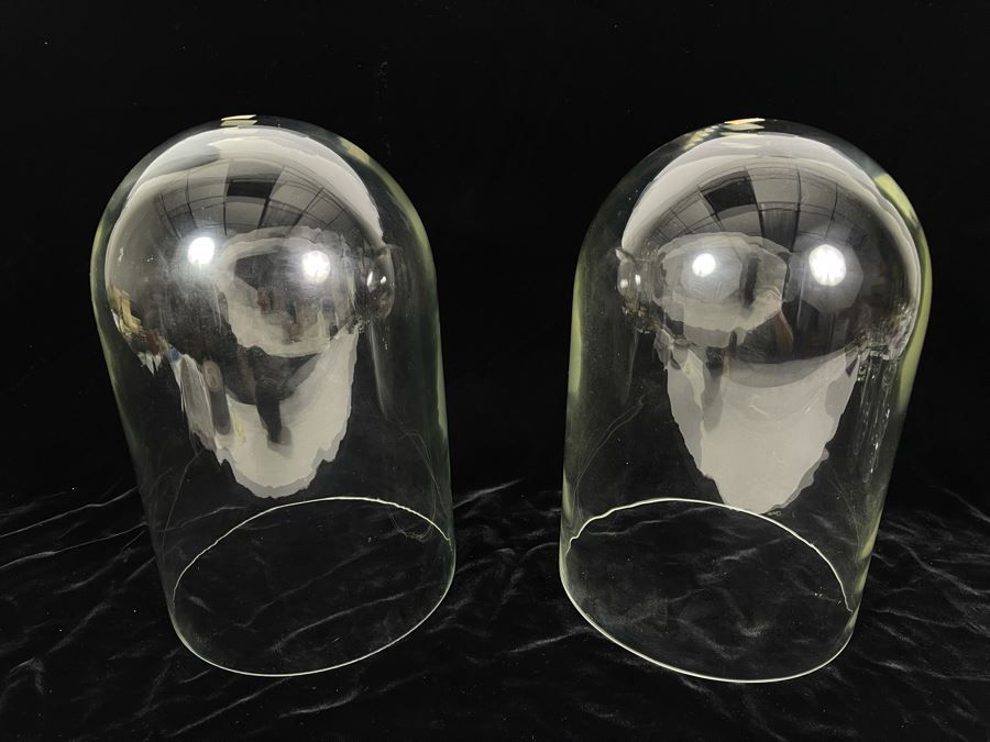Pair Of Glass Domes 13H [Photo 2]