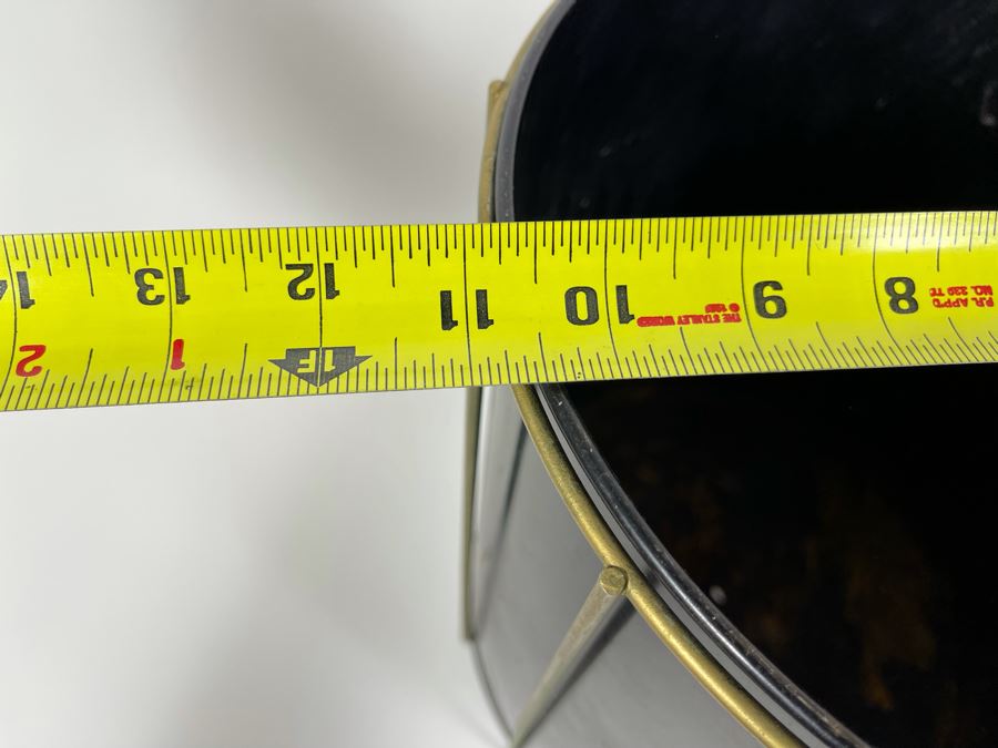 JUST ADDED - Mid-Century Modern Metal Wastebasket 15H X 11W [Photo 7]