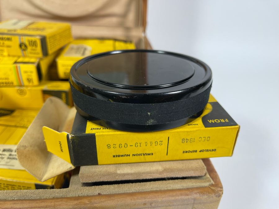 JUST ADDED - Vintage Camera Film Case 11W X 13D X 7H Filled With Old Motion Picture Mystery Film (Some Of The Film Is Damaged) [Photo 9]