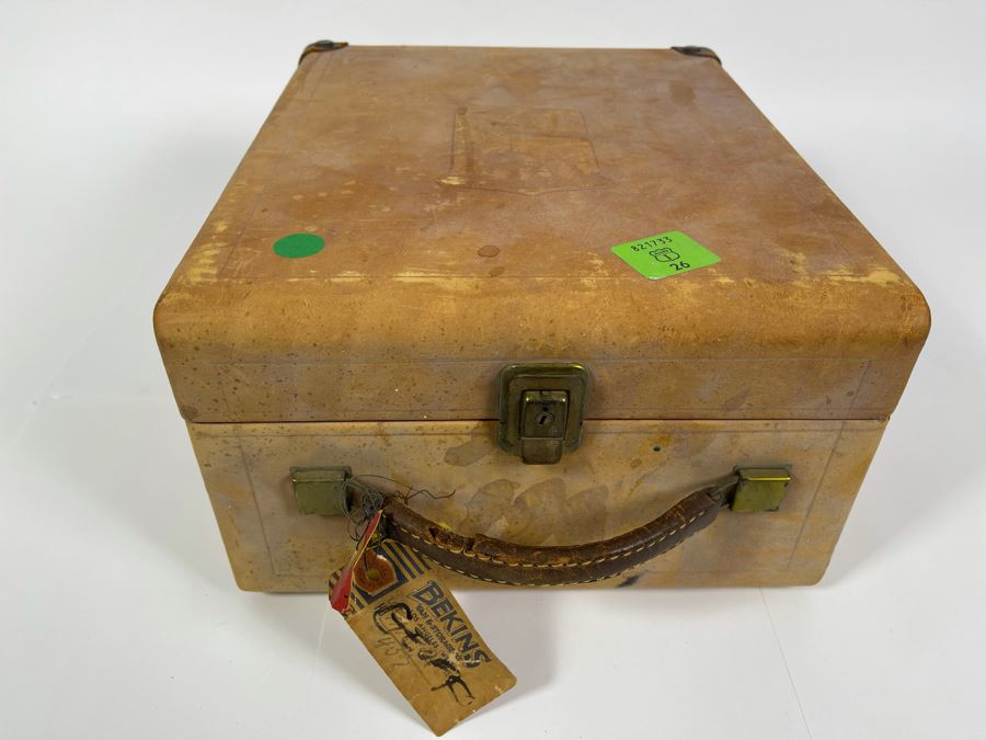 JUST ADDED - Vintage Camera Film Case 11W X 13D X 7H Filled With Old Motion Picture Mystery Film (Some Of The Film Is Damaged) [Photo 3]