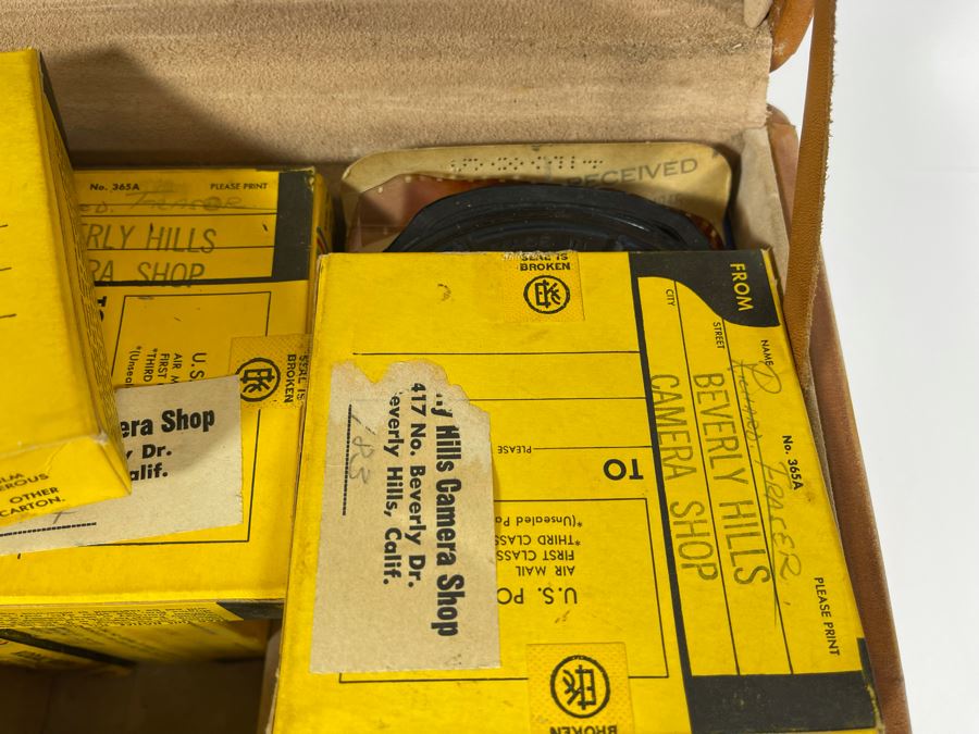 JUST ADDED - Vintage Camera Film Case 11W X 13D X 7H Filled With Old Motion Picture Mystery Film (Some Of The Film Is Damaged) [Photo 17]