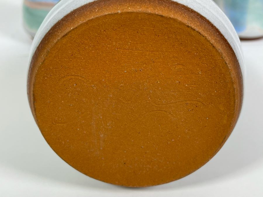 JUST ADDED - Signed Art Potter With Pitcher 13H And Four Cups 4H [Photo 5]