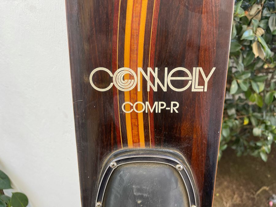 Vintage Inlaid Wood Connelly Mono Water Ski  Comp-R [Photo 6]