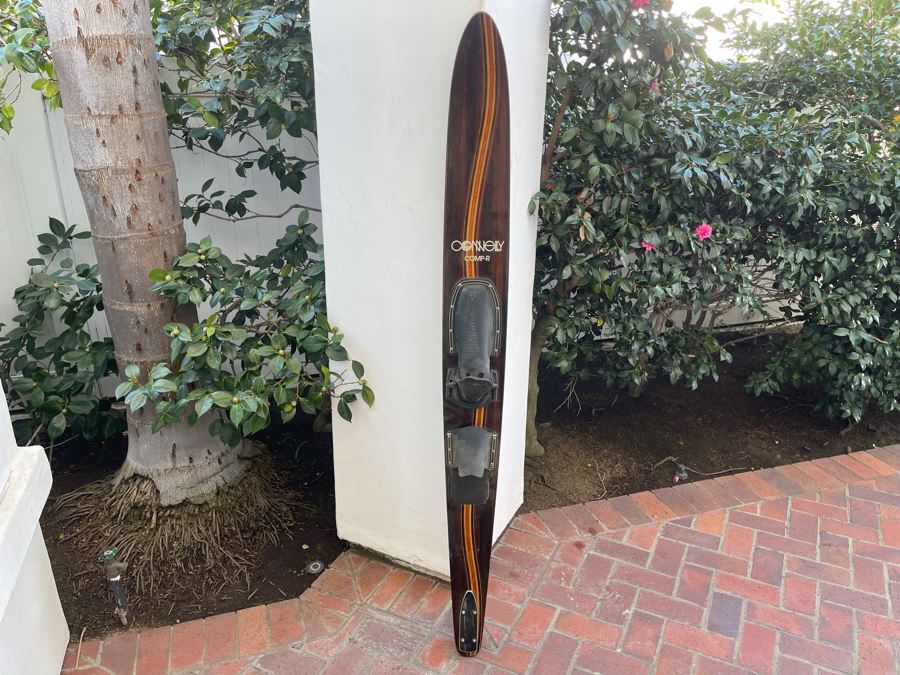 Vintage Inlaid Wood Connelly Mono Water Ski  Comp-R