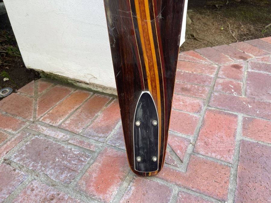 Vintage Inlaid Wood Connelly Mono Water Ski  Comp-R [Photo 9]