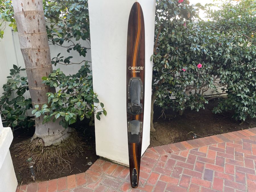 Vintage Inlaid Wood Connelly Mono Water Ski  Comp-R [Photo 5]