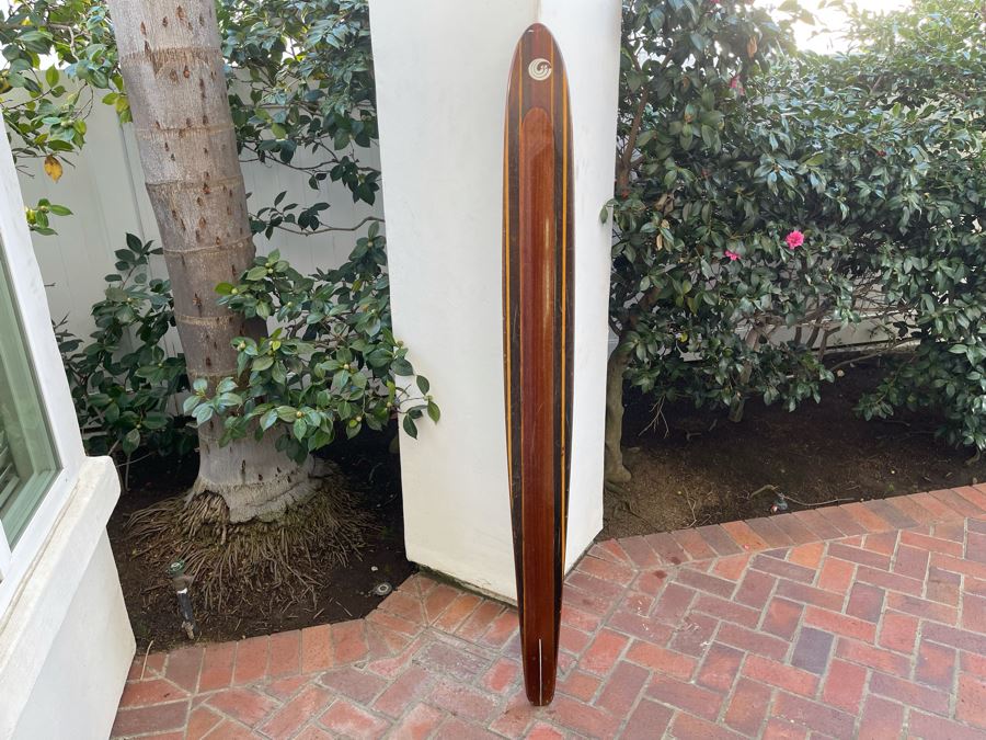 Vintage Inlaid Wood Connelly Mono Water Ski  Comp-R [Photo 3]