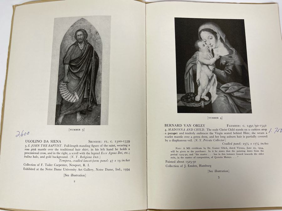 JUST ADDED - Vintage 1960 Parke-Bernet Galleries Auction Catalog Featuring Artwork From Lillian S. Timken (Of Timken Museum Of Art Balboa Park) Items Priced 980 Madison Avenue New York [Photo 7]